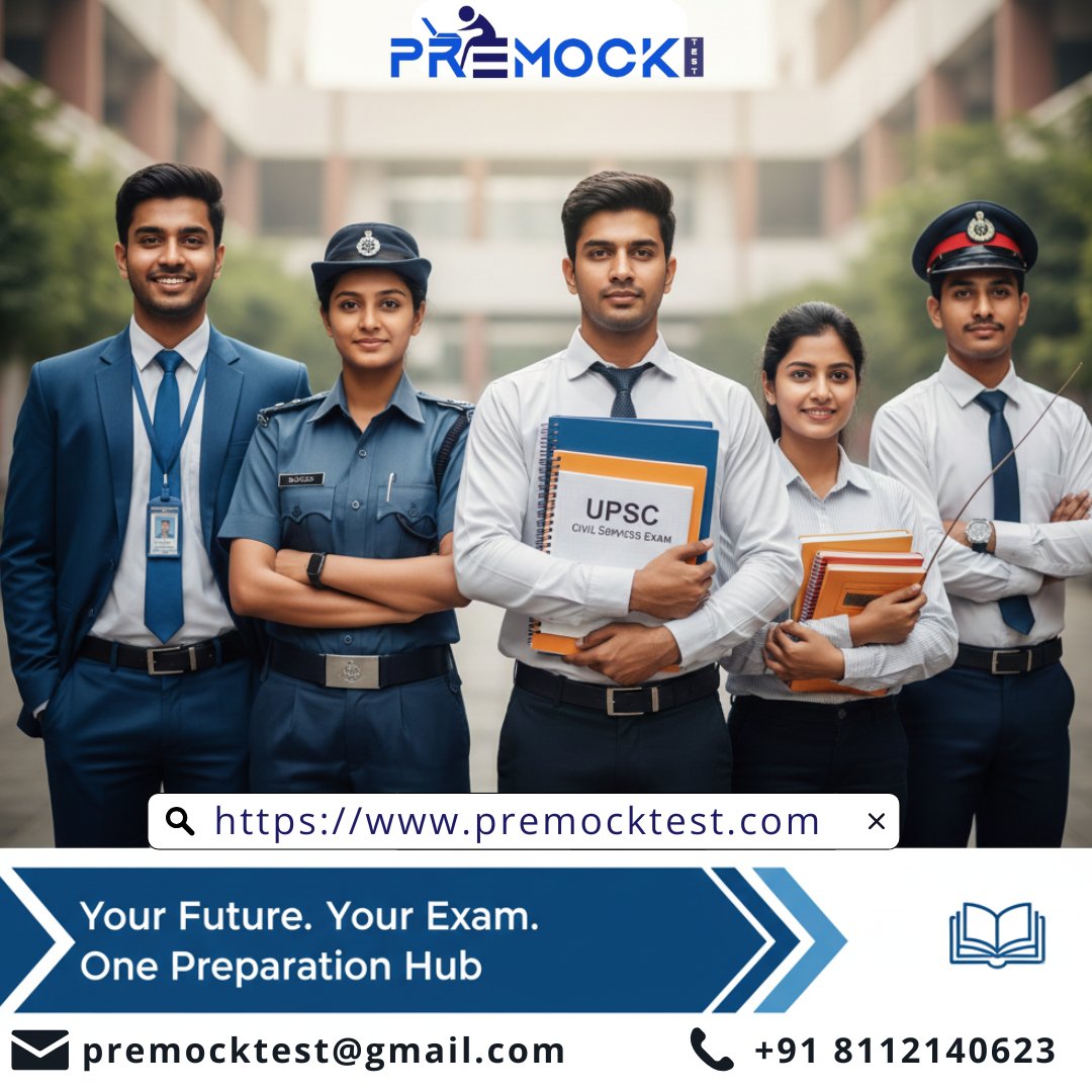 PremockT90018's tweet image. Your Future. Your Exam. One Operation Hub. #PreMockTest #SmartPreparation #MockTests #PerformanceInsights #StudySmarter #ExamReady #SyllabusSorted #DailyMocks #OnlineExamPrep #GovtJobPreparation #StayAhead #IndiaExams #ExamSuccess #CompetitiveExams
#OnlineExamPlatform #MockTest