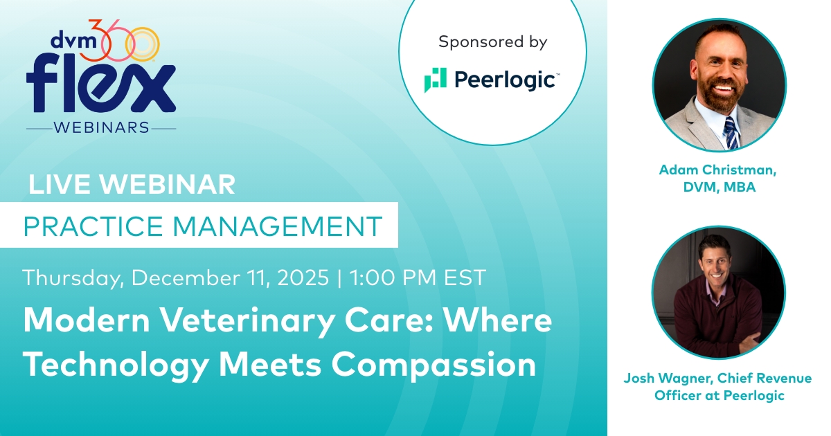 dvm360's tweet image. Clients want faster communication. Teams need less burnout. Practices need better support. 

This session shows how tech and AI reduce stress, improve client experience, and protect the human-animal bond.

Earn 0.50 RACE-approved CE credit.

Register: hubs.li/Q03VxbGt0