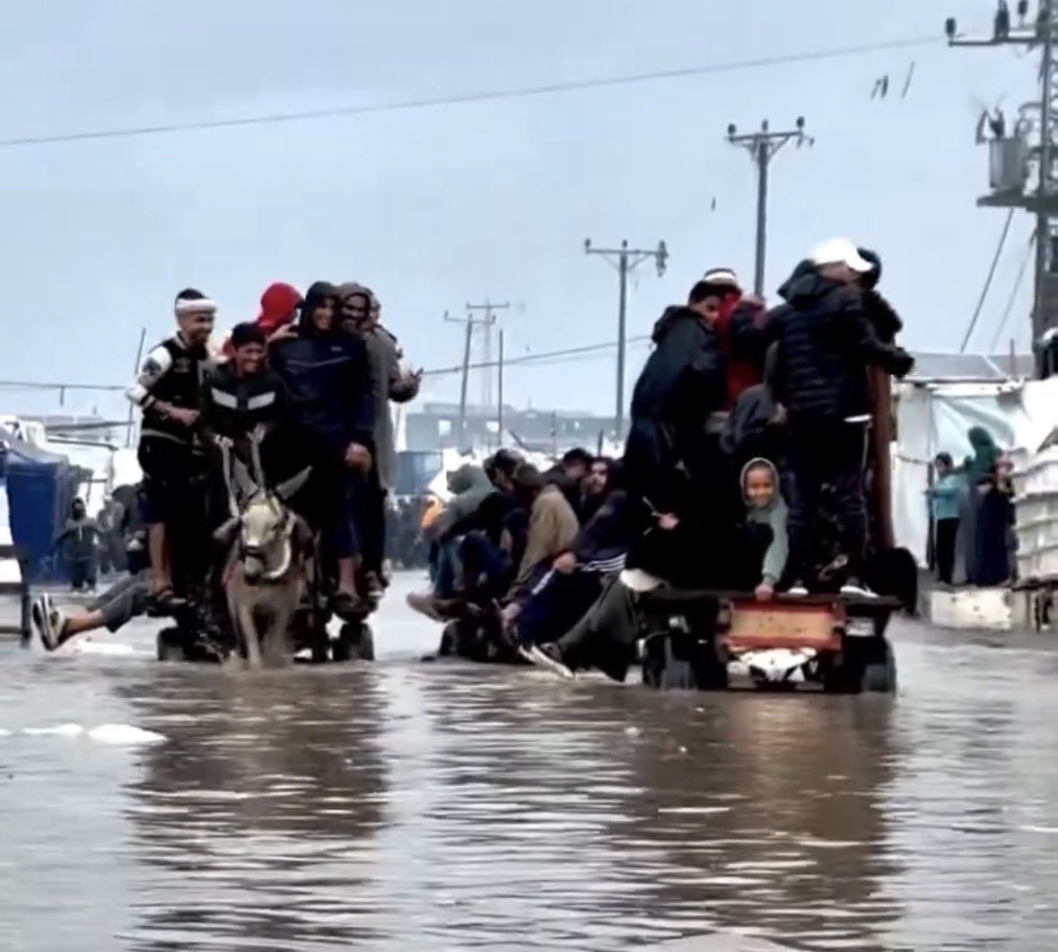 الاحتلال سمح بالأمس بدخول أجهزة آيفون مطلية بالذهب إلى قطاع غزة 

حتى يقول للعالم أن غزة غارقة في الكماليات والترف ولكن الحقيقة المخفية أن الناس في غزة غارقة في الطين والخيام الممزقة ويُمنع عنهم أبسط الاساسيات كاللحوم والحليب والبيض 

افضحوا كذب الاحتلال.
