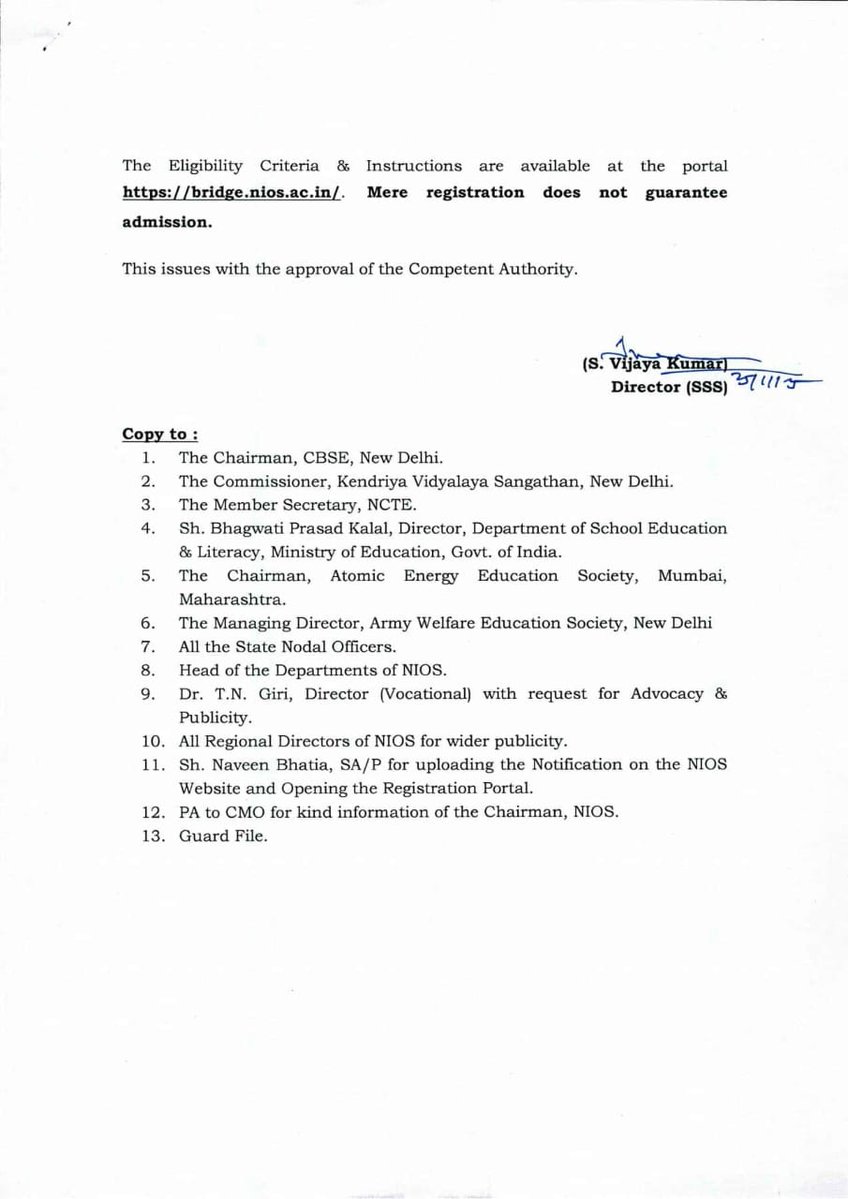 BasicshikshakC's tweet image. ब्रिज कोर्स लॉन्च नोटिफिकेशन

#Bridge_Course Notification