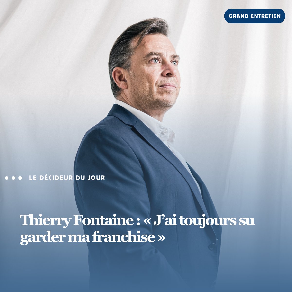[𝐆𝐑𝐀𝐍𝐃 𝐄𝐍𝐓𝐑𝐄𝐓𝐈𝐄𝐍] Thierry Fontaine est président dans le Rhône du premier syndicat professionnel de l’Hôtellerie-Restauration : l’UMIH.
Il défend les intérêts des établissements lyonnais confrontés à une importante crise conjoncturelle➡️ lyondecideurs.com/?p=51850
