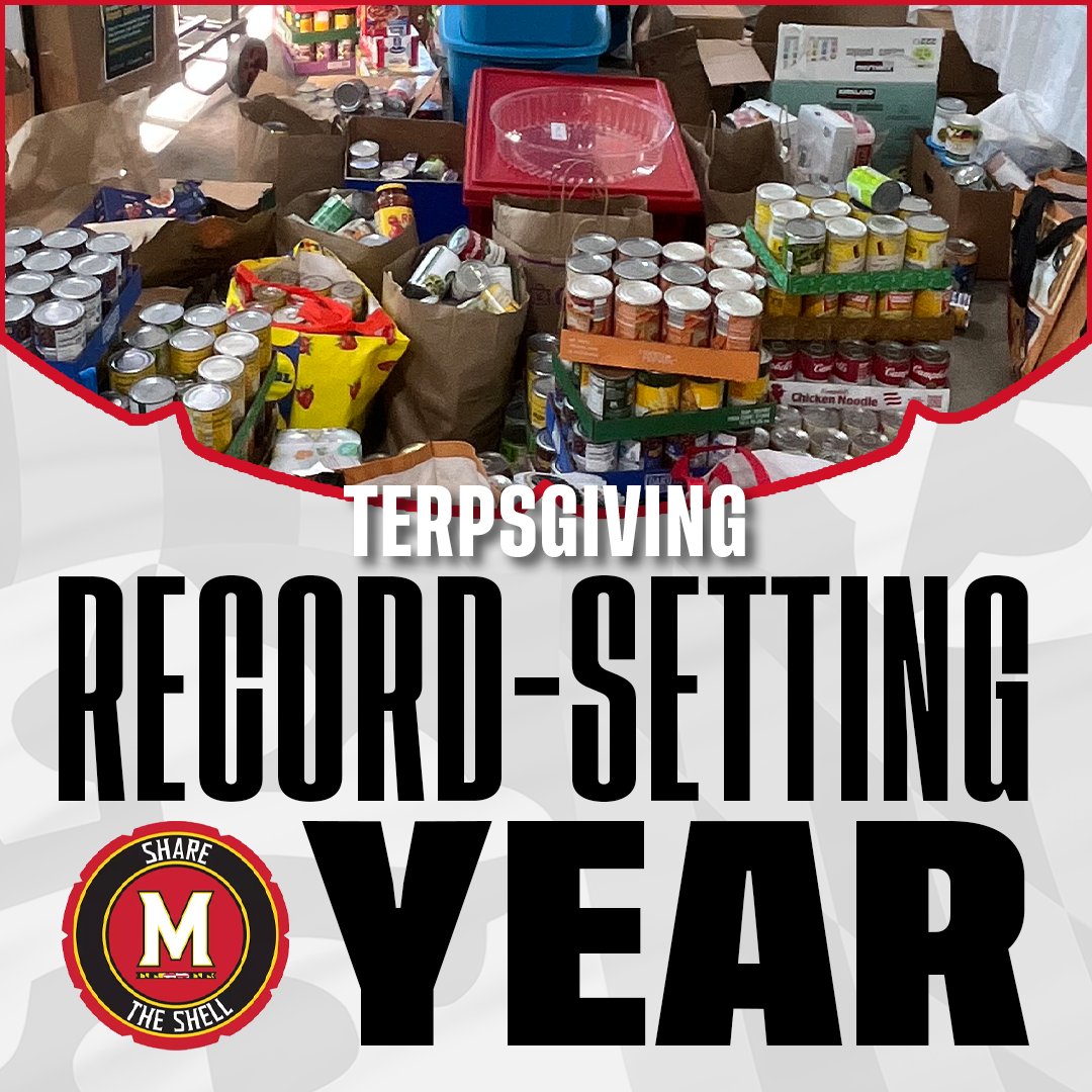 A record-breaking TerpsGiving! 🐢❤️💛

Maryland student-athletes donated more cans than ever to fight food insecurity in College Park.

🔗: bit.ly/4pqKXys