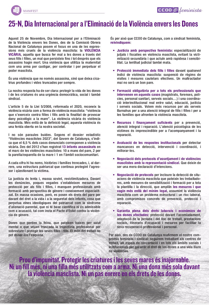 lainmaromeo's tweet photo. @CCOOLleida @ccoocatalunya @PereCCOOEdu @DonesCCOOCat @emracra Lectura del manifest de @ccoocatalunya per part de les delegades i delegats assistents a la jornada sindical #25N2025 de @CCOOLleida #CapDonaSola https://t.co/lOKykH7RC5