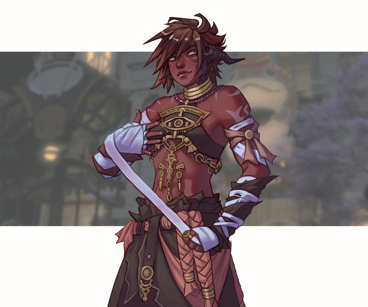 au'ra monk #ffxivart