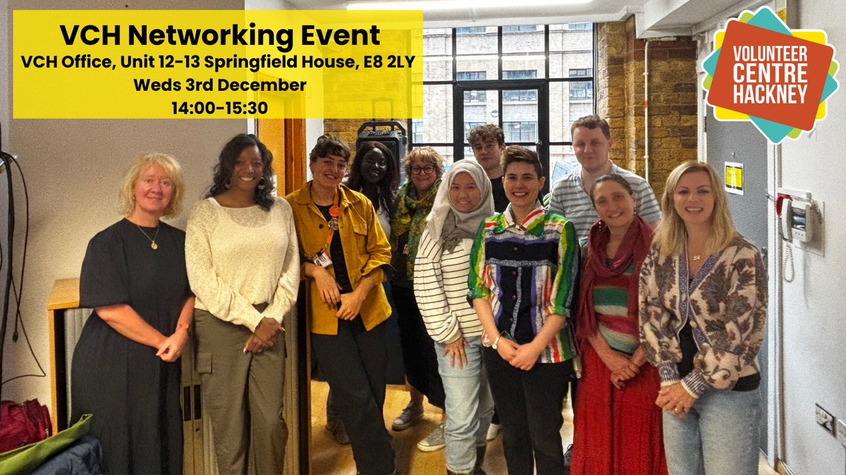 VCHackney's tweet image. 📢Calling all Volunteer Managers and Coordinators!

Our next networking session is taking place on Weds 3rd Dec at 14:00.

Join us to discuss how to recognise and reward our wonderful volunteers.

Register: bit.ly/4iiZUAl

#volunteering #hackney #volunteermanagement