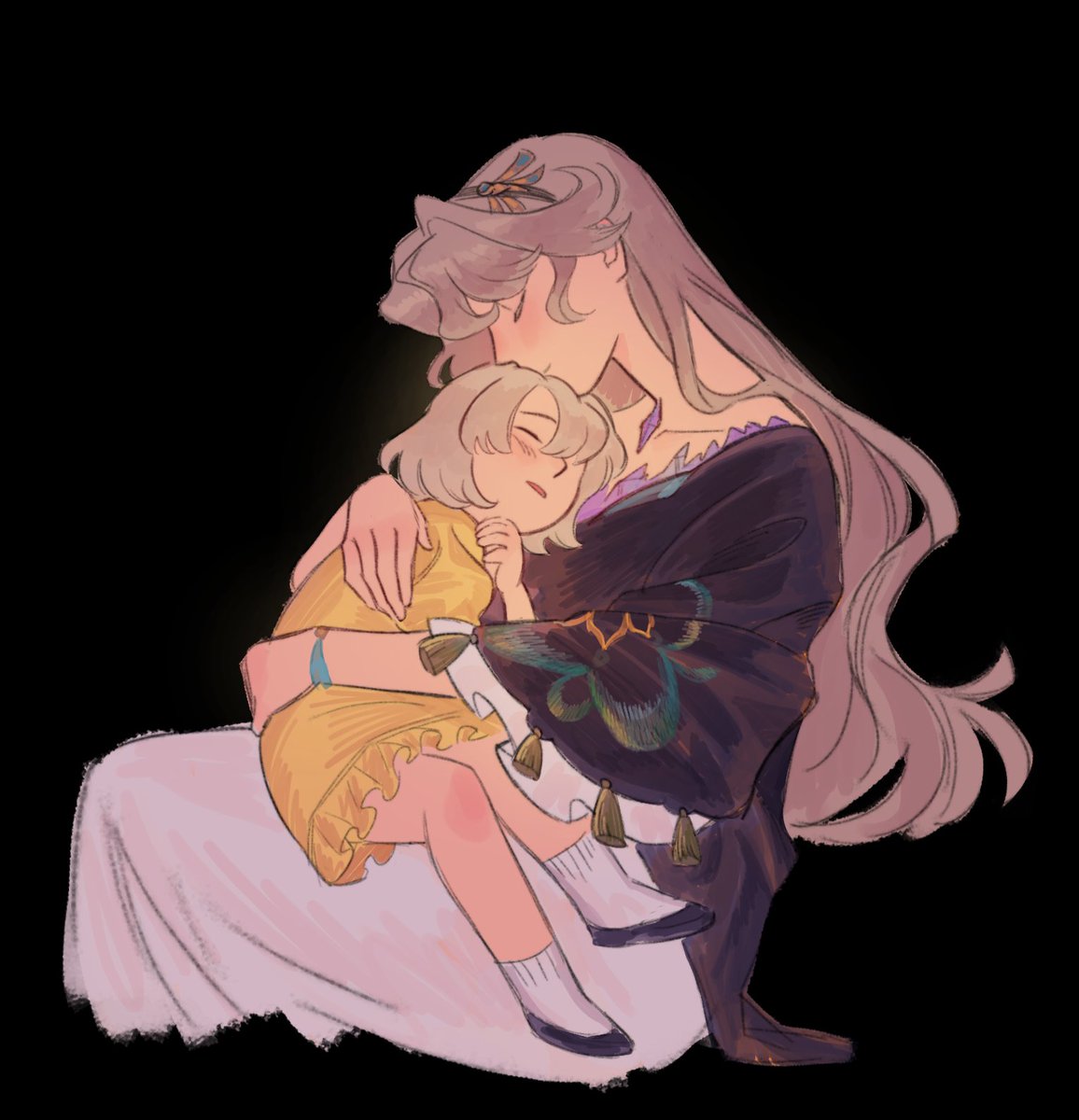 spacemakii's tweet image. let&apos;s fall asleep on mama #reverse1999