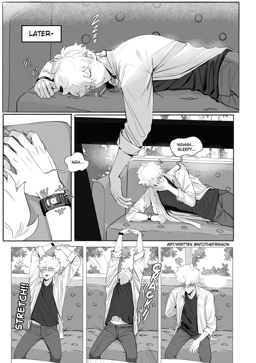 IntotheFrisson's tweet image. Rip to Lu Guang&apos;s back 😔🙏

Kairos   
Pages 7-8/(?)    
#linkclick #时光代理人
