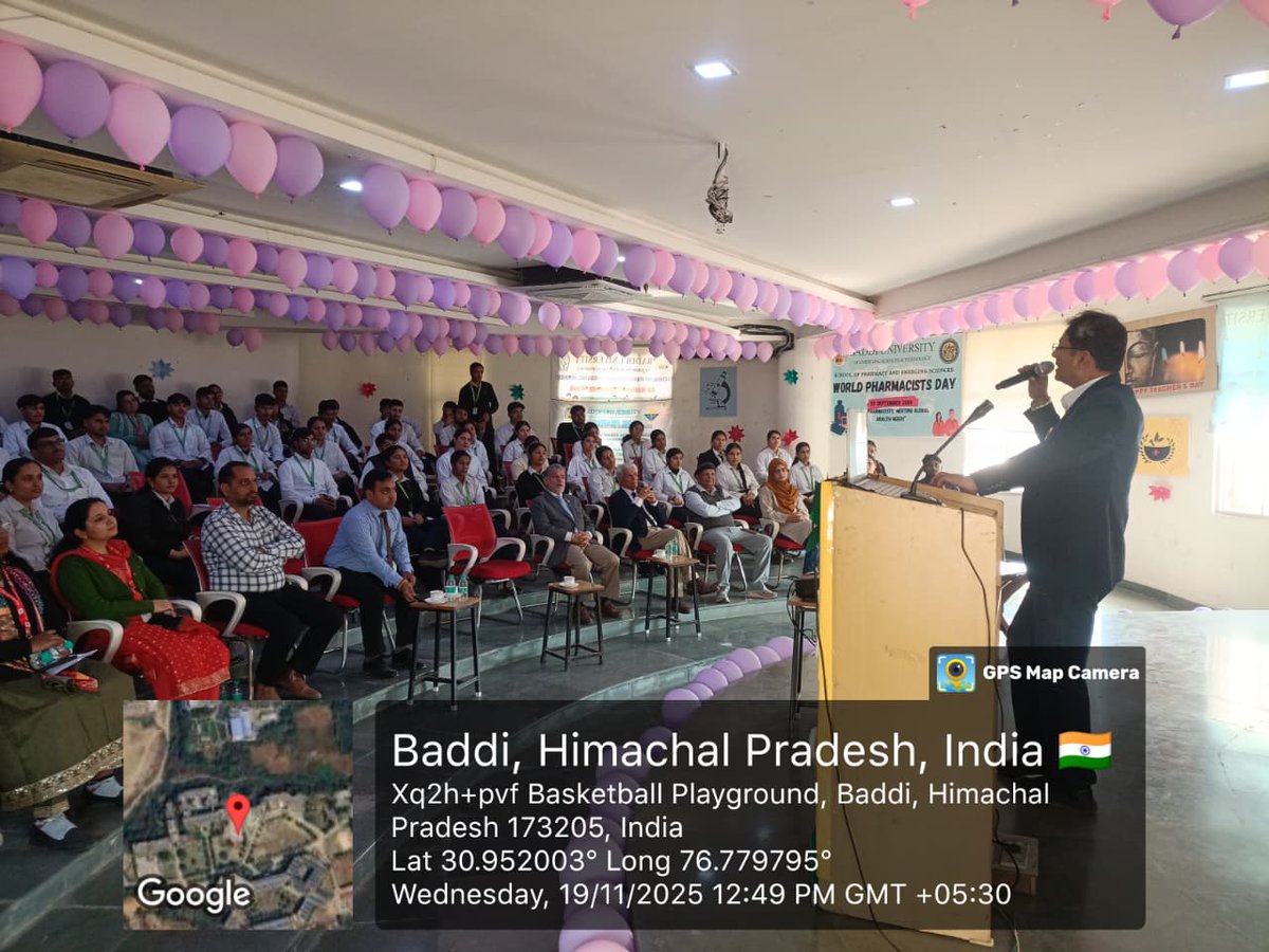 BaddiUniversit's tweet image. Students gained key industry insights from Mr. Soumaya Dutt’s talk on bridging pharma and academia, boosting skills in GMP, RA, and soft skills for industry readiness.
#Pharmacy #PharmaIndustry #CareerReady #BUEST #SPES