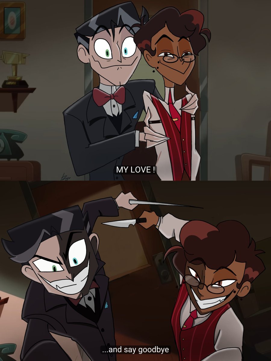 _aaishiteruu's tweet image. Such a lovely couple 

#HazbinHotel #HazbinHotelFanart #hazbinhotelseason2 #RadioStatic #voxal #HazbinHotelVox #HazbinHotelAlastor