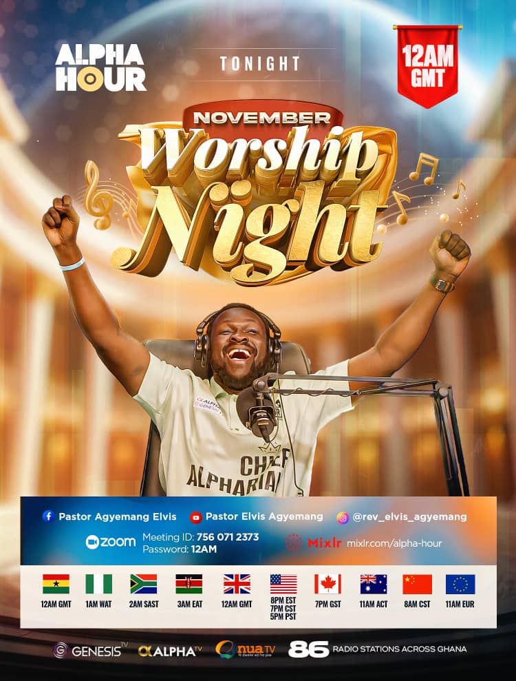 REAgyemang's tweet image. Tonight, we fulfill Heaven’s call on our souls. We shall worship like our lives depends on it, because it does. As we lift our hearts in thanksgiving and our voices in praise, the glory of God will descend mightily.

Alpharians, this is the night to tell Jesus everything from…