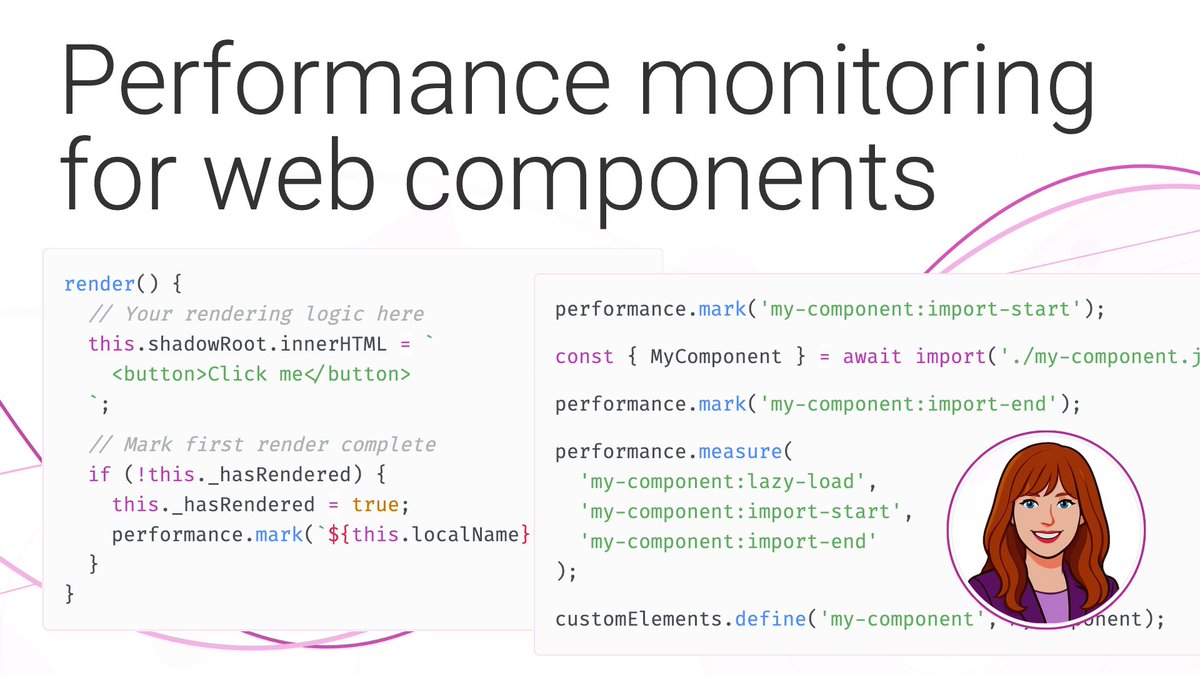 webstandardsdev's tweet image. Performance monitoring for web components. Cassondra Roberts shows how the User Timing API tracks lifecycle milestones and reveals metrics important to user experience. #performance #webcomponents

allons-y.llc/posts/2025-11-…