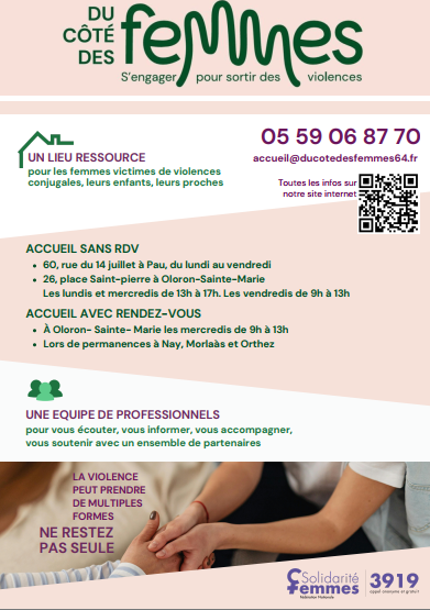 #LutteContreLesViolencesFaitesAuxFemmes | À l’occasion de la Journée internationale pour l’élimination des violences à l’égard des femmes, le préfet et l'adjointe au maire de Pau se sont rendus ce matin dans les locaux de l’association Du Côté Des Femmes à Pau, pour rencontrer