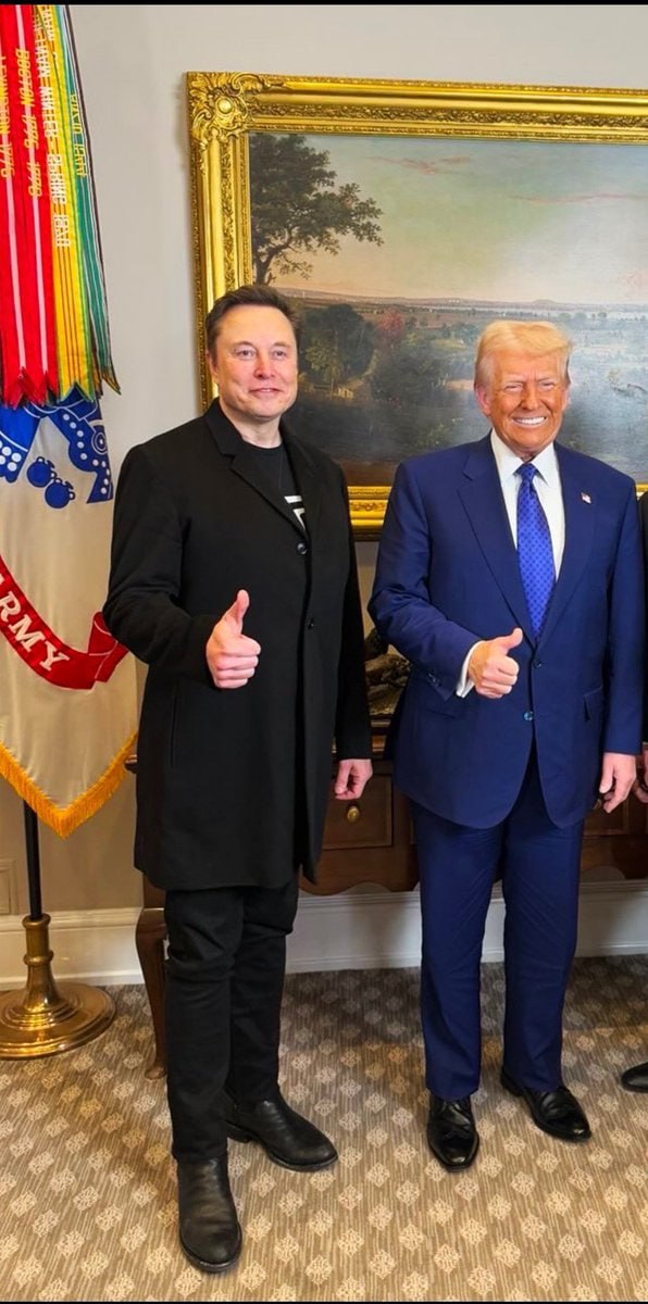 RedEagleUpdates's tweet image. Give me a thumbs👍❤️ if you Love Elon musk &amp;amp; President Donald Trump!