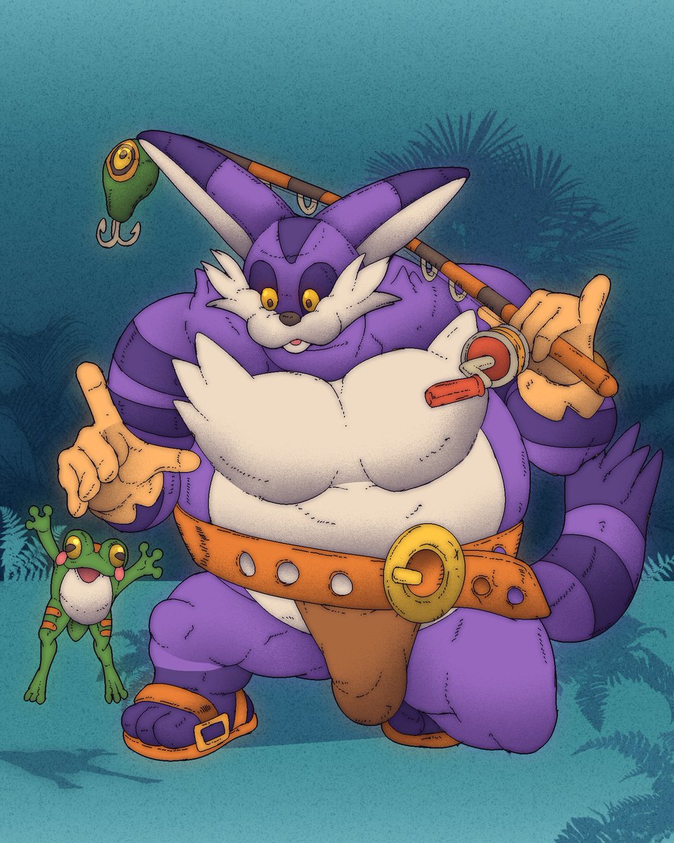 I did Big the cat as a patron reward for anon, I have always wanted to draw this chonky fella!! 🐸