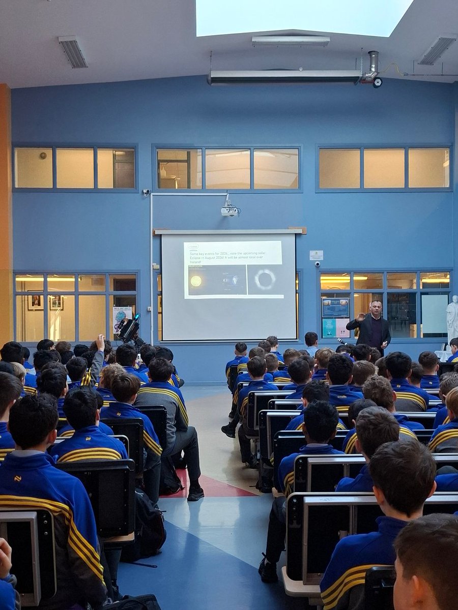 CBSNaas's tweet image. Our first year students had a wonderful opportunity to hear all about space, astronomy and planetary astrophotography today. We were delighted to welcome Ciaran O'Callaghan to our school, from the Naas Amateur Astronomy Society (NAAS).