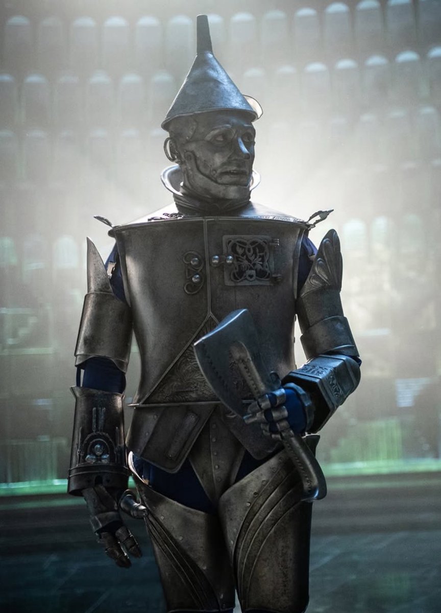 wicked_updates's tweet image. Mark Coulier (Prosthetic Makeup Designer) shares a closer look at Ethan Slater as the Tin Man