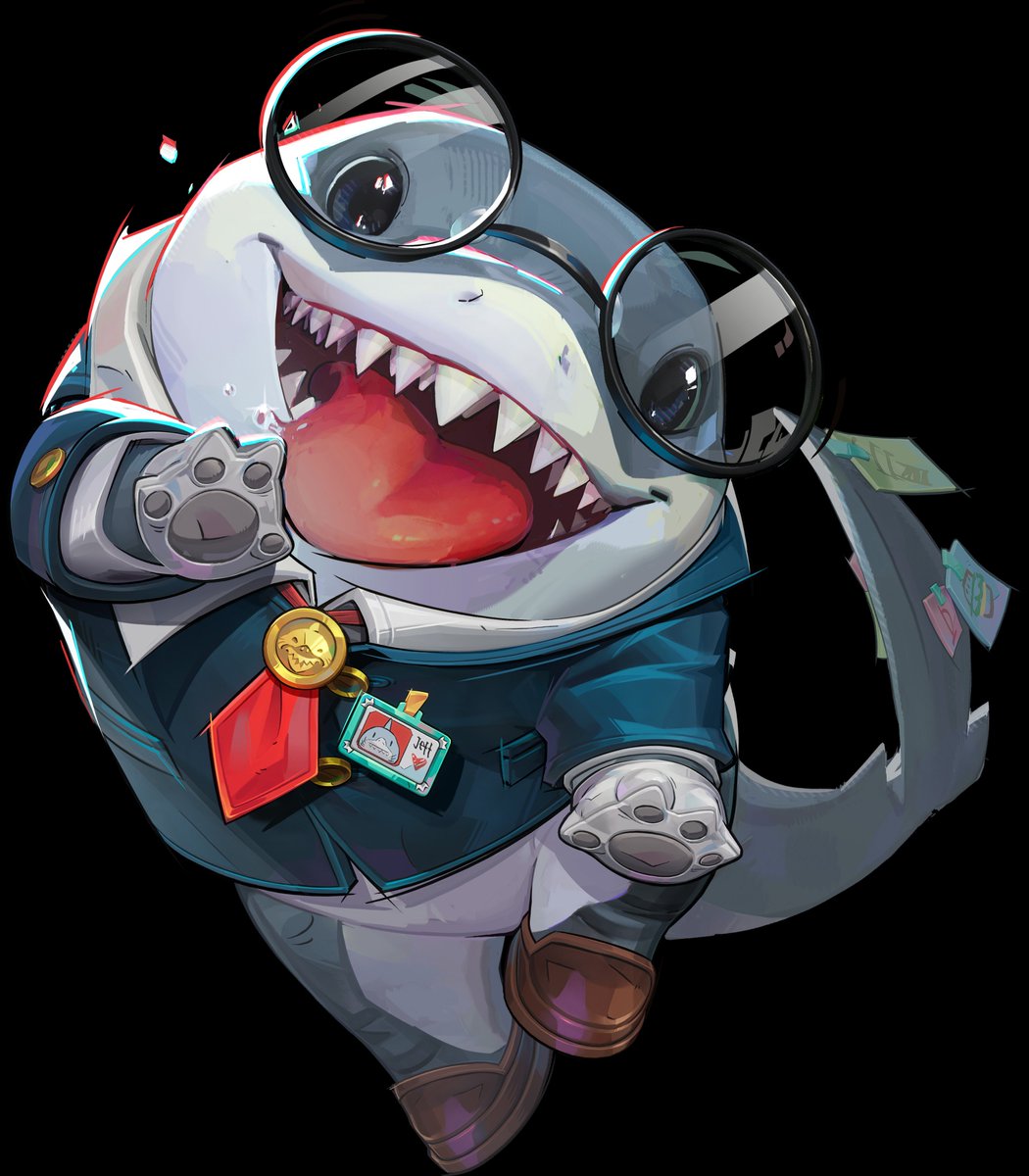 RivalsAssembled's tweet image. ‼️FULL BODY LOOK AT JEFF&apos;S NEW FREE SKIN &quot;BUSINESS SHARK&quot; 

[via @mmmmmmmmiller]