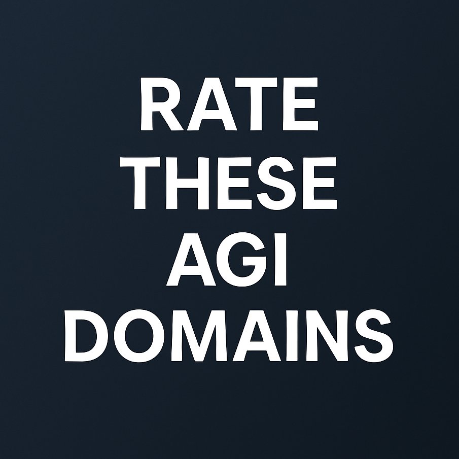 dapiq_ai's tweet image. ✅ Rate these AGI focused domain names:
- agipoly .com
- agiuno .com
- bravoagi .com
- wiredagi .com
- remixagi .com
- pyroagi .com

#domains #agi #branding #ai