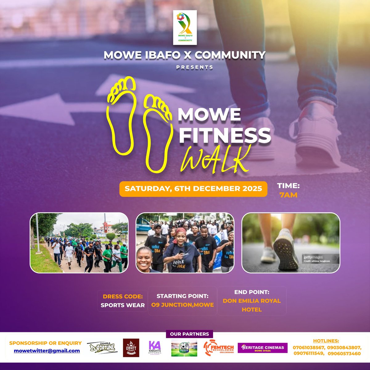 MoweTwitta's tweet image. Mowe, are you ready?! The biggest community fitness experience is almost here.

Get your sneakers ready — we’re walking, sweating, and vibing together!

#MoweFitnessWalk