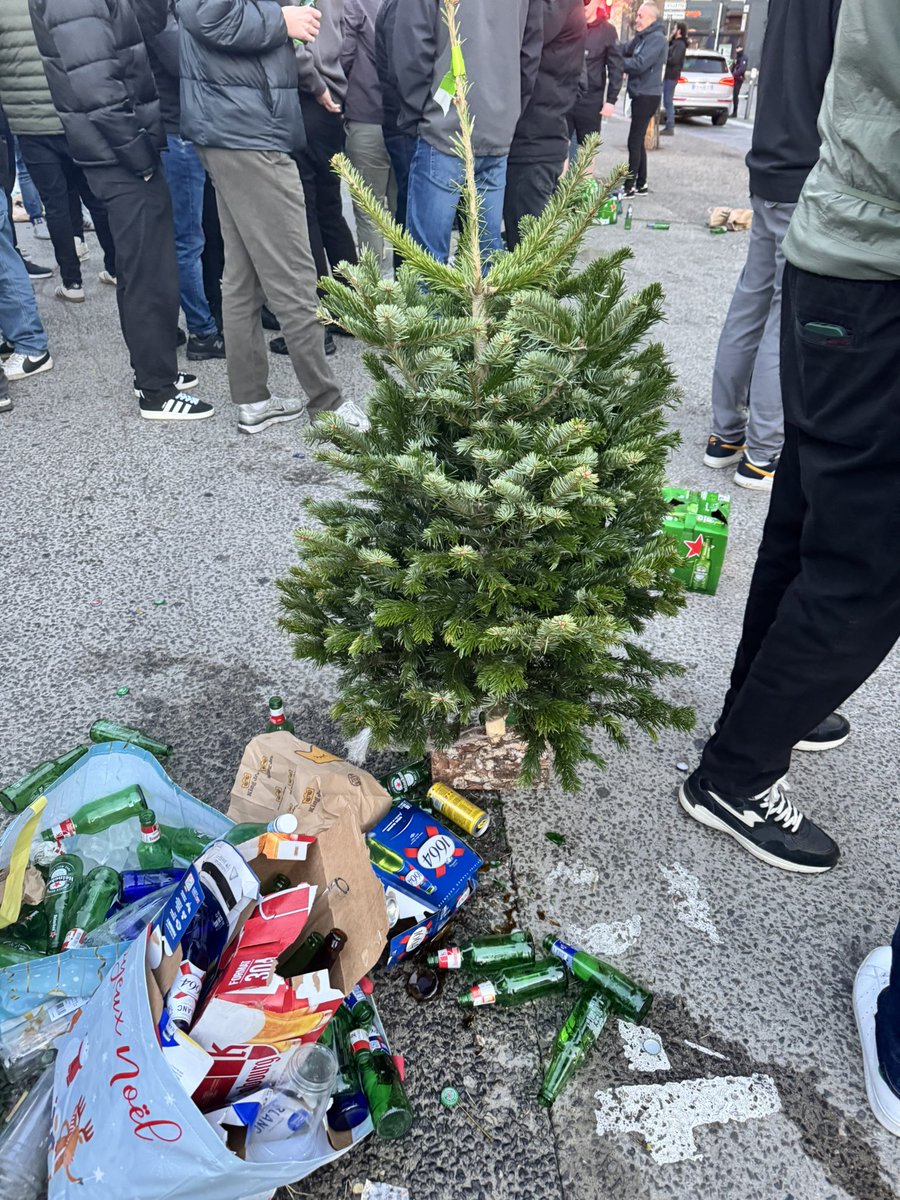 Just seen a Geordie smack a french woman with this