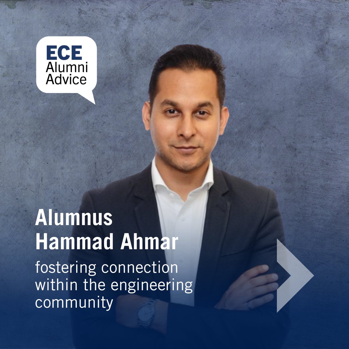 eceuoft's tweet image. Drawn to U of T for its world-class engineering community and urban energy, Hammad Ahmar&apos;s (ECE 0T5 + PEY) time in ECE taught him one lasting lesson: &quot;...never underestimate what bright minds can achieve together.&quot;
#eceuoft #UofTEngineering #UofTAlumni