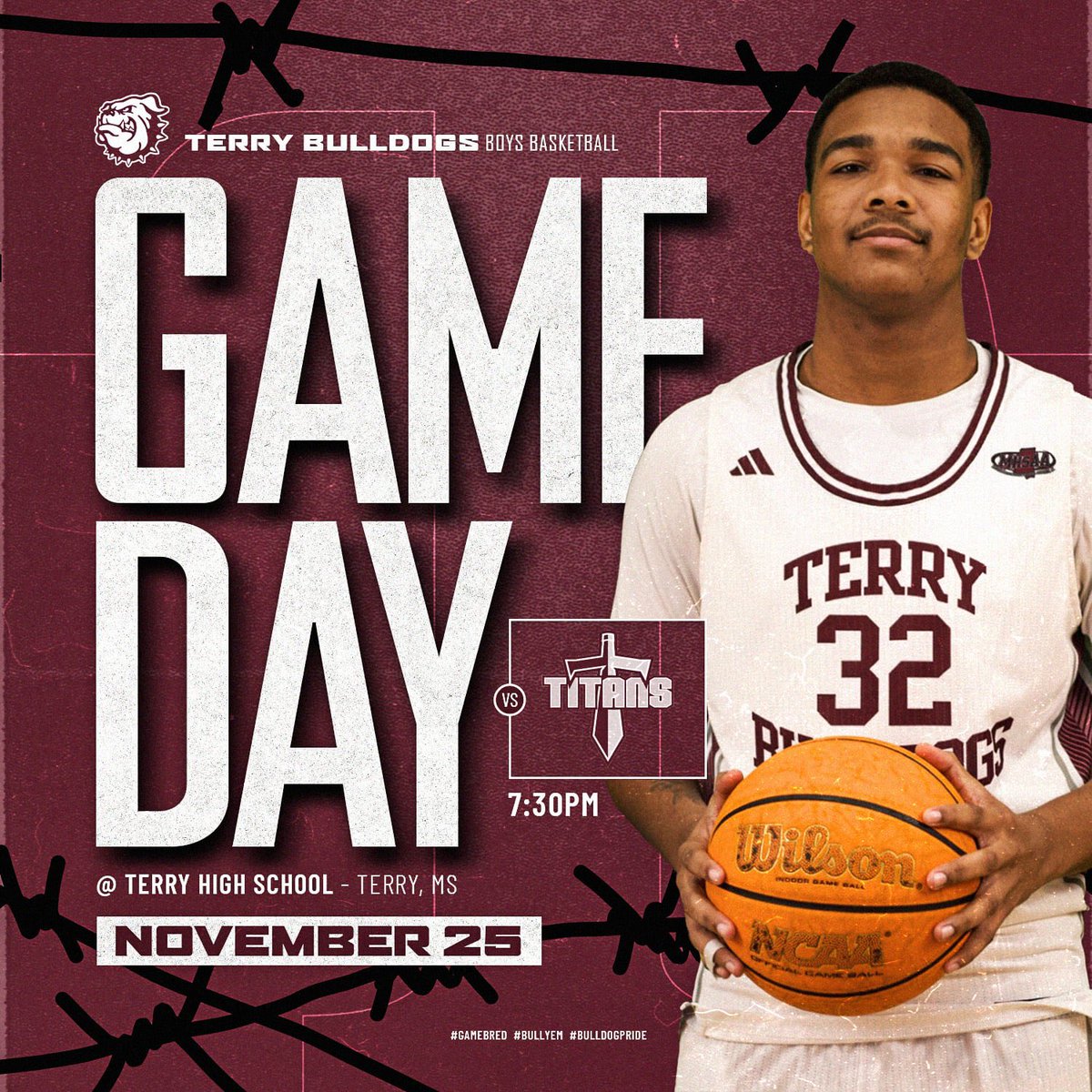 📆Nov 25 vs Ridgeland📍Terry HS ⏰5:00pm JV 7:30pm Varsity #GameBred #BullyEm