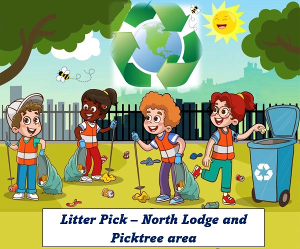 The next Parish Council litter pick will be on Wednesday 10th December 2025 at 11am. Meet at the Lambton Worm car park. 
Come along and help clean up the area.
