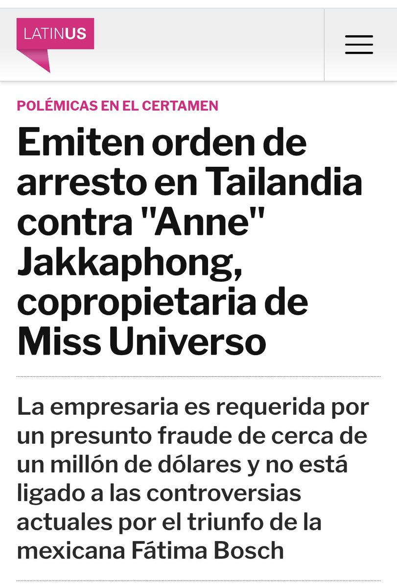 El certamen Miss Universo está enlodado por todos lados.