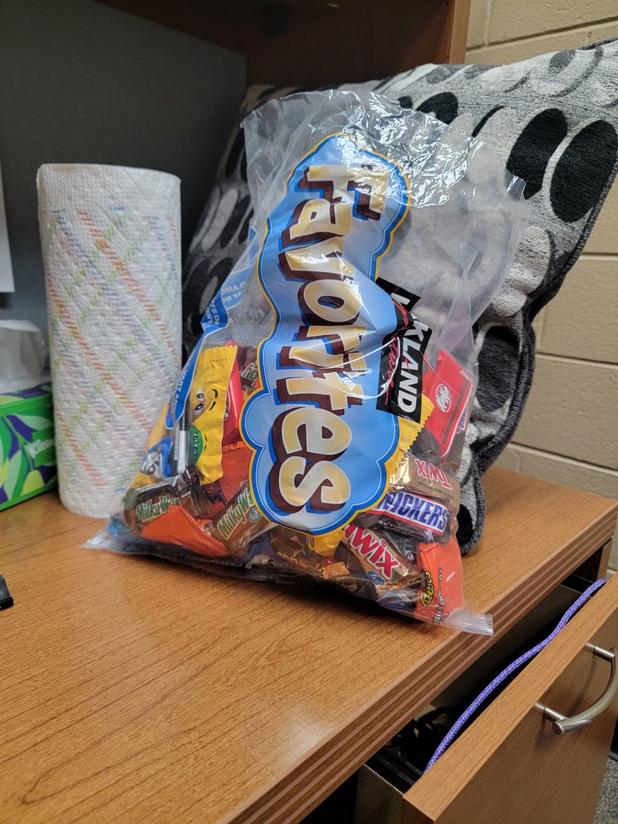Maybe it wasn't a good idea to bring this bag of leftover Halloween candy to my office for a class that doesn't meet until 2:30. But the good news is I don't need lunch.