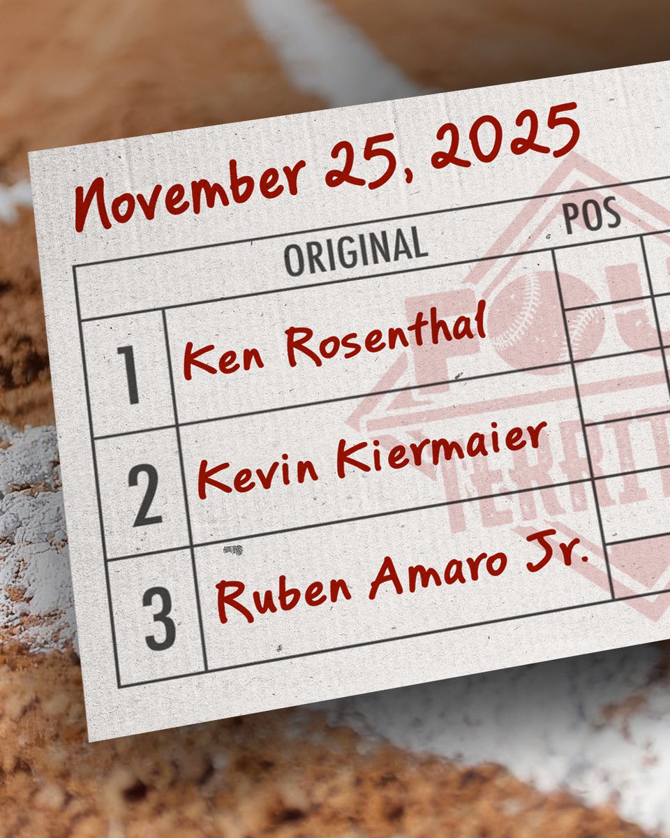 FoulTerritoryTV's tweet photo. Tuesday edition of Foul Territory!

• FT Senior Insider @Ken_Rosenthal 
• 12-year big leaguer @KKiermaier39 
• @RAJr_20 of @ThePhilliesShow 

Watch LIVE on YouTube and X from 1-3 ET! https://t.co/skhD5xVhZU