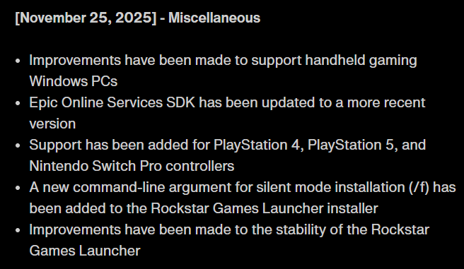 TexFunz2's tweet image. Patch notes for today&apos;s Rockstar Games Launcher update

support.rockstargames.com/articles/2qvzE…