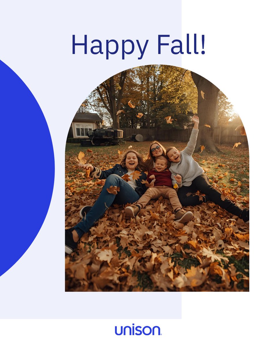 Unison's tweet image. Wishing You a Happy Fall from Unison! 🍂

Check out our website when you have a break from the fall fun! 👀
unison.com

#Unison #FallFun #HomeOwner #HomeEquity