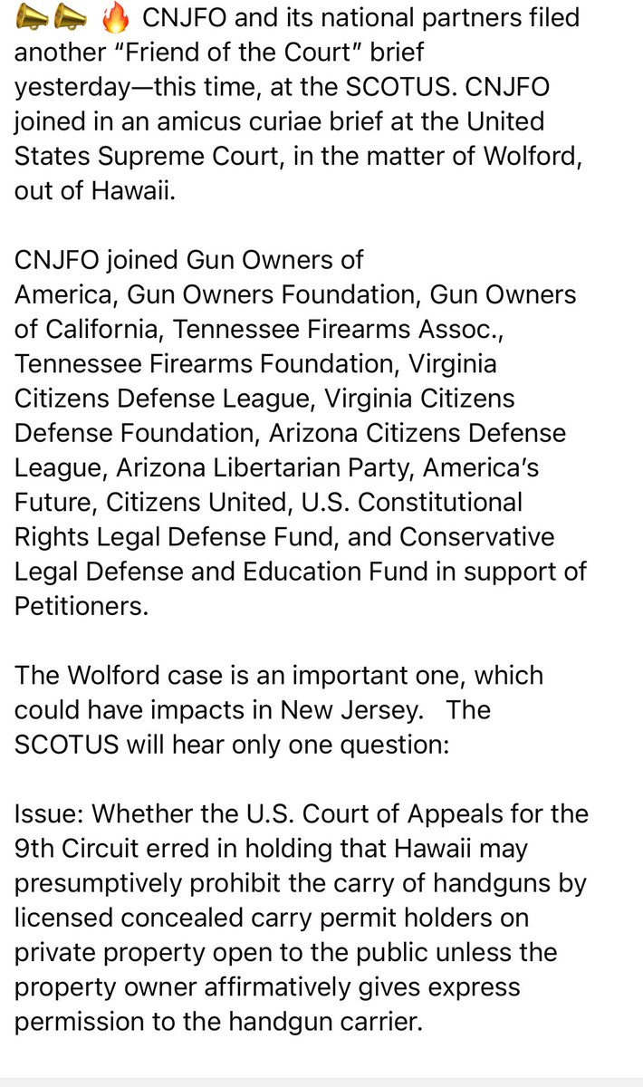 CNJFO-Coalition of New Jersey Firearm Owners tweet media