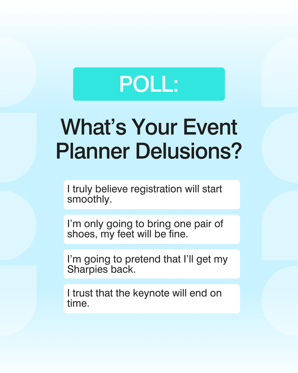 BlueSparkED's tweet image. Corporate planning keeps us humble—and heavily caffeinated.
Drop your biggest planner delusions in the comments… the more chaotic, the better.

#EventDesign #CorporateEvents #Conferences #EventProfs #BlueSparkEventDesign #MeetingProfs #IncentiveTrips #BrandActivations #RedFlags
