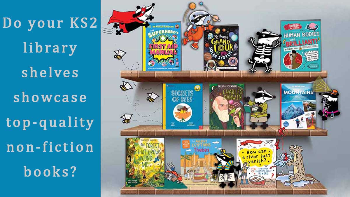 BadgerLearning's tweet image. 📚 Did you know 50% of library stock should be non-fiction?
With #PrimarySchoolLibraries coming &amp;amp; 2026 the #NationalYearOfReading, it’s the perfect time to refresh your shelves! ow.ly/1v3350X7Qf1
#GreenLibrariesWeek #NonFictionNovember #ReadingForPleasure