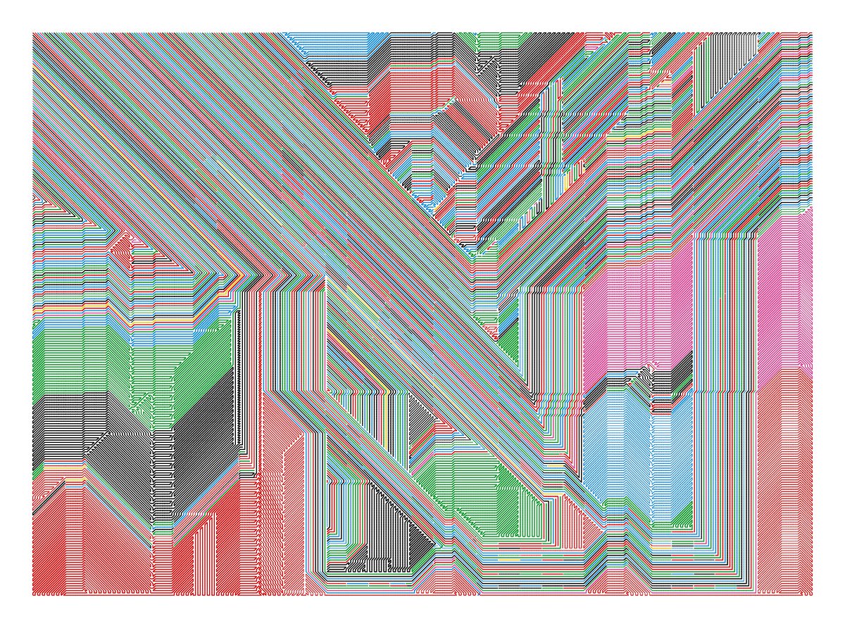 CCDDBB's tweet image. Plottable Mess #222

#javascript #plotterart #plottertwitter #generativeart #genart #digitalart #abstractart #graphicart #nftart