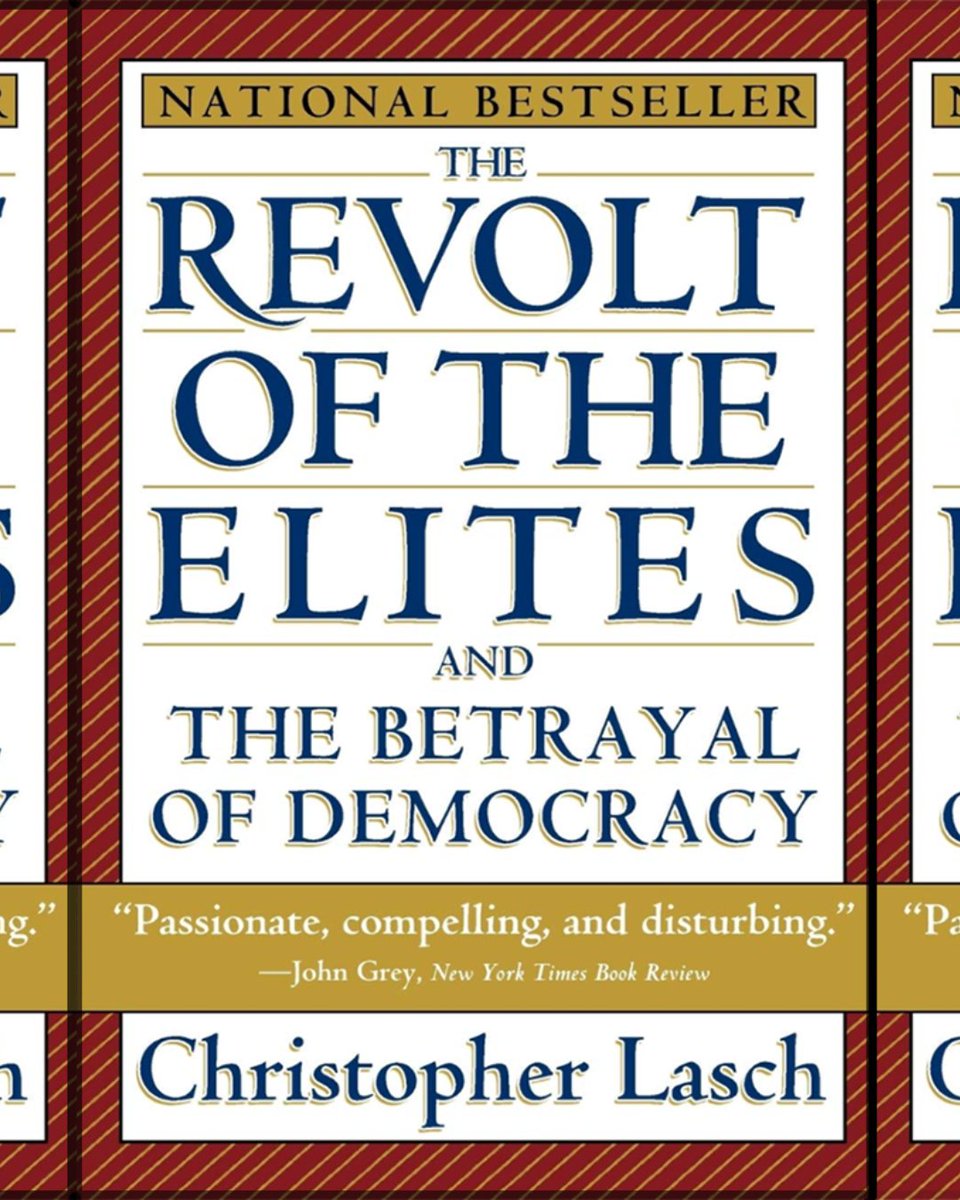 PointofViewRTS's tweet image. Some argue the real divide isn’t Republican vs. Democrat but elites vs. everyone else. Christopher Lasch predicted this decades ago, and his warnings feel prophetic today.

Read more at pointofview.net/viewpoints
#politicaldivide #elites #americanculture