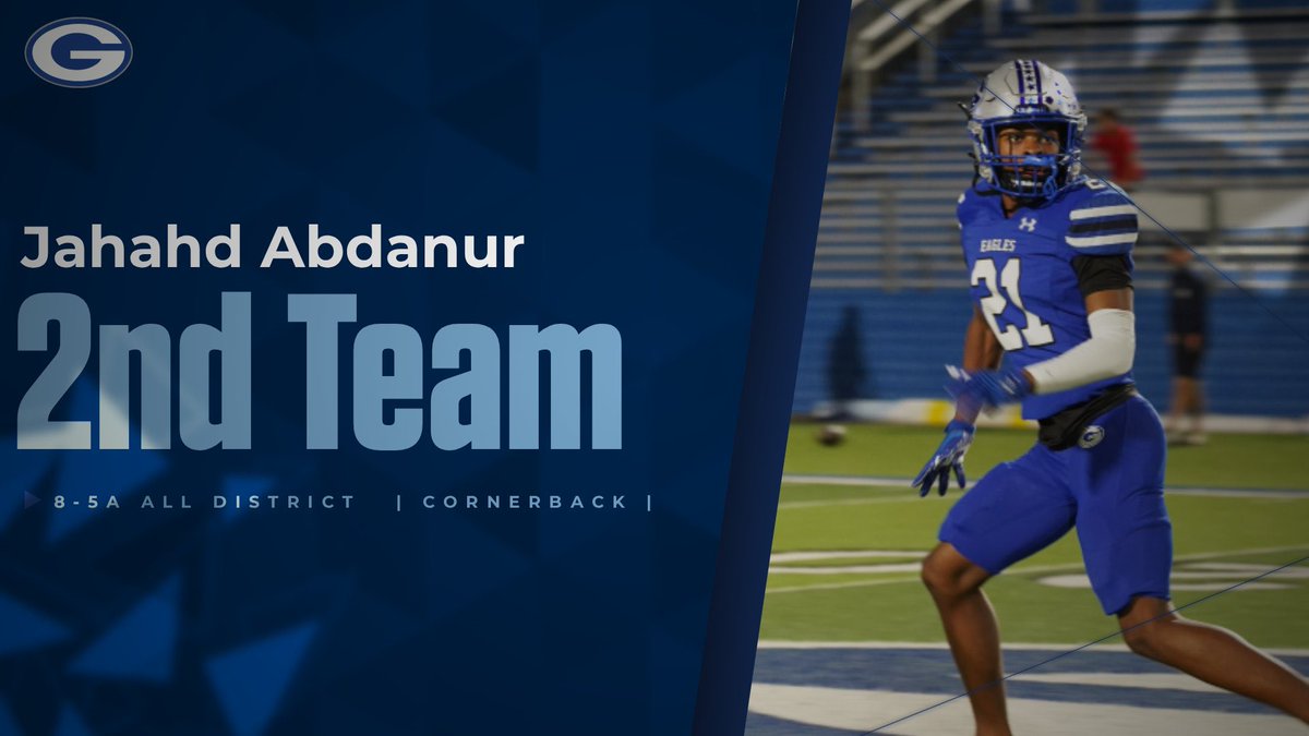 GTEagleFootball's tweet photo. Huge congratulations to our 2nd Team Defensive Selections! Jesse Espinoza. Tyler Leininger, Gavin Smith, Quinton Rock, @MalakhaiMiller8, @JahahdAbdanur @CoachGriffGHS https://t.co/p0aUWxYrbF