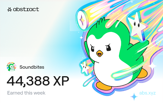 Soundbites_Move's tweet image. Massive increase in XP on @AbstractChain over the past two weeks.

Tip: Liquidity Providing on @AboreanFi