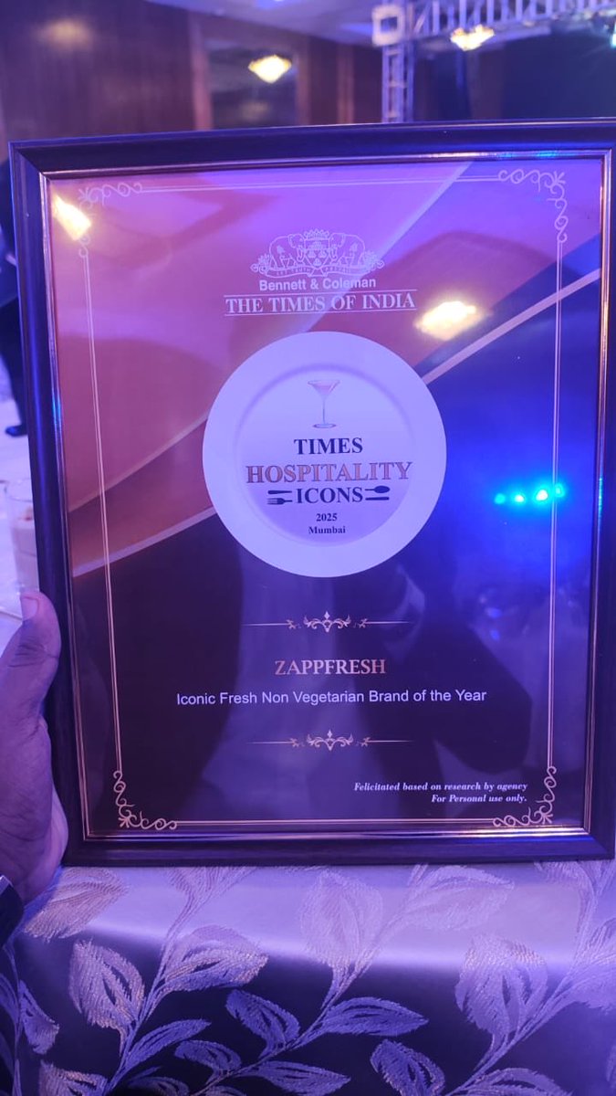 Thanks times for recognizing <a href="/Zappfresh/">zappfresh</a>.