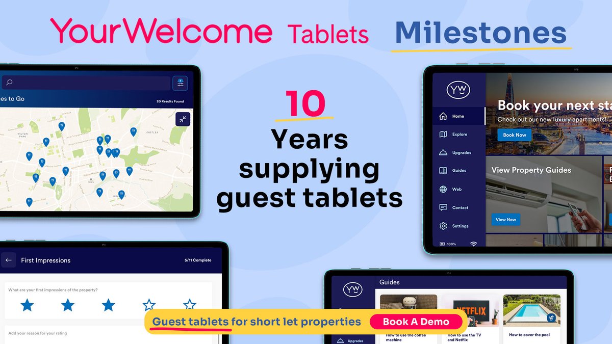 YourWelcomeHQ's tweet image. Celebrating 10 years in business serving your guests. A milestone we’re proud of our team (past and present) for. Here’s to the next 10 years! #vacationrentals #airbnbsuperhost #proptech