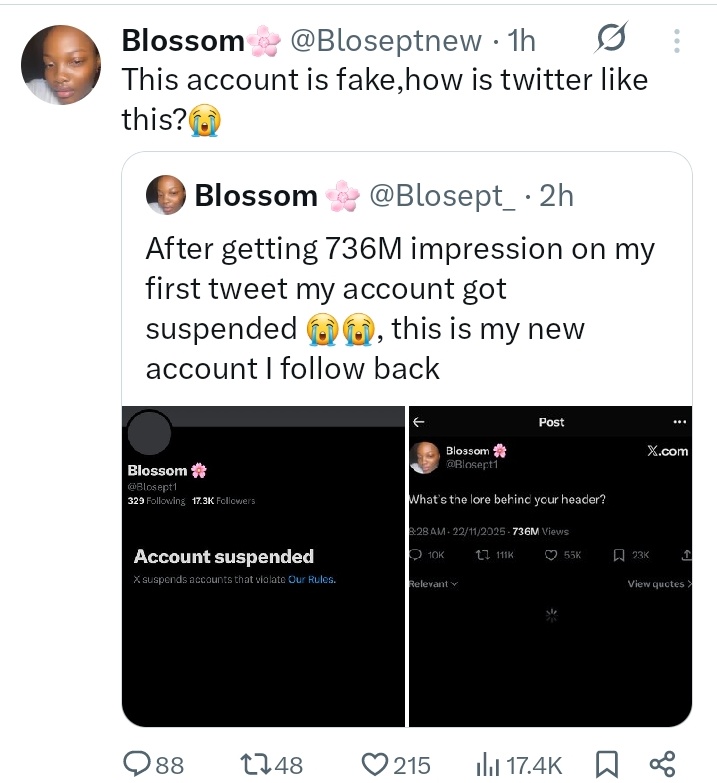 Abdulrasheed_YK's tweet photo. Two fake Blossom 🌸 accounts are currently arguing over who owns the name.

Which one is real ? https://t.co/3cpYslBcP7