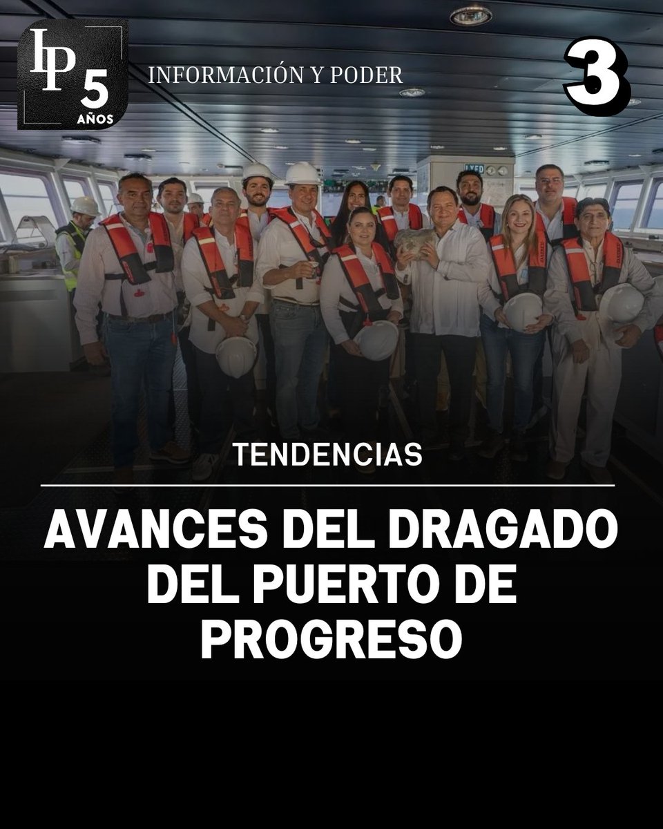 _INFOyPODER_'s tweet image. 3️⃣ Gobernador supervisa #dragado del Puerto de #Progreso; destaca impacto de la ampliación en la capacidad operativa y conectividad logística.
_
📰📲 Más resúmenes informativos gratis en nuestra comunidad de WhatsApp👇 wa.me/5299973871