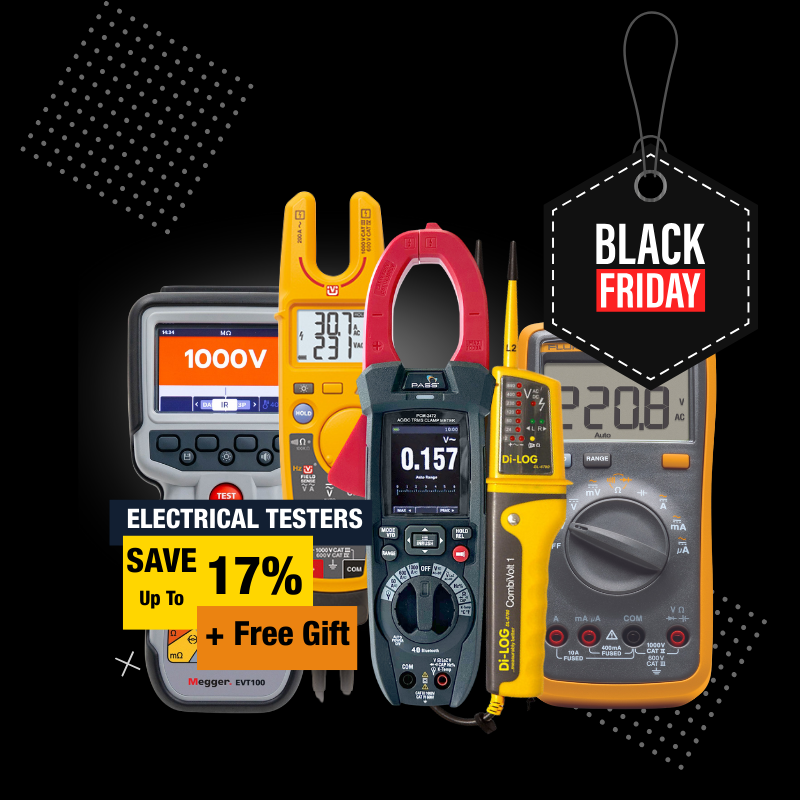 PASS_Tester's tweet image. ⬛Black Friday Test Equipment Deals⬛

Get a #free item &amp;amp; save up to 17% on select electrical, solar &amp;amp; EV testers from:

⬛@DilogGroup
🟨@FlukeCorp
🟨@MartindaleElec
🟥Megger
🟦PASS
🟧@SocketSee

Explore test equipment deals➡️ow.ly/1VgH50XxnGZ

#BlackFriday #TestEquipment