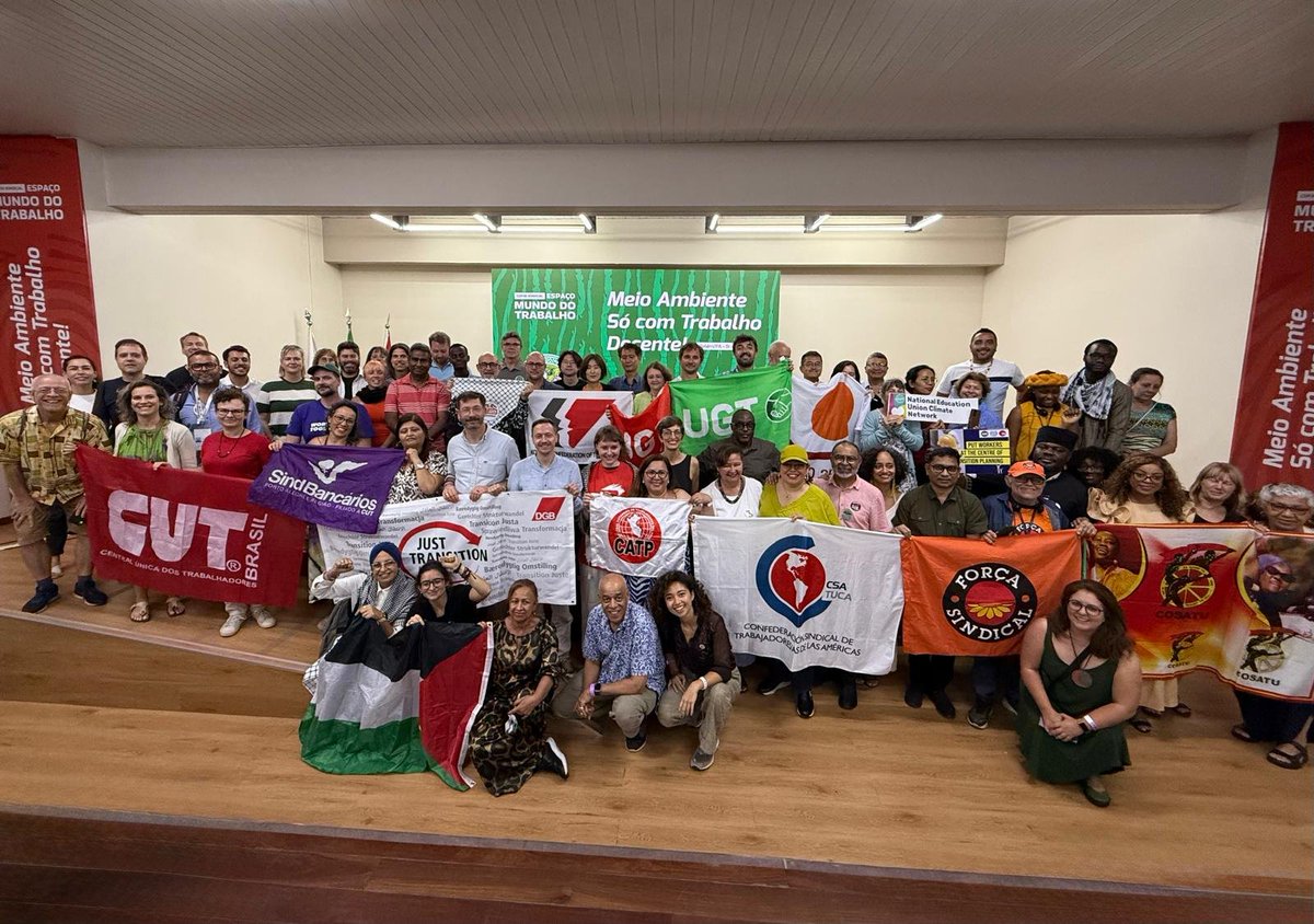 La Red Global de Sindicatos por la Democratización de la Energía, de la que es parte nuestra CNTI, a la #COP30: "El capital privado no puede ofrecer una transición justa; es hora de un camino público". 

Nota completa: tuedglobal.org/bulletins/glob…