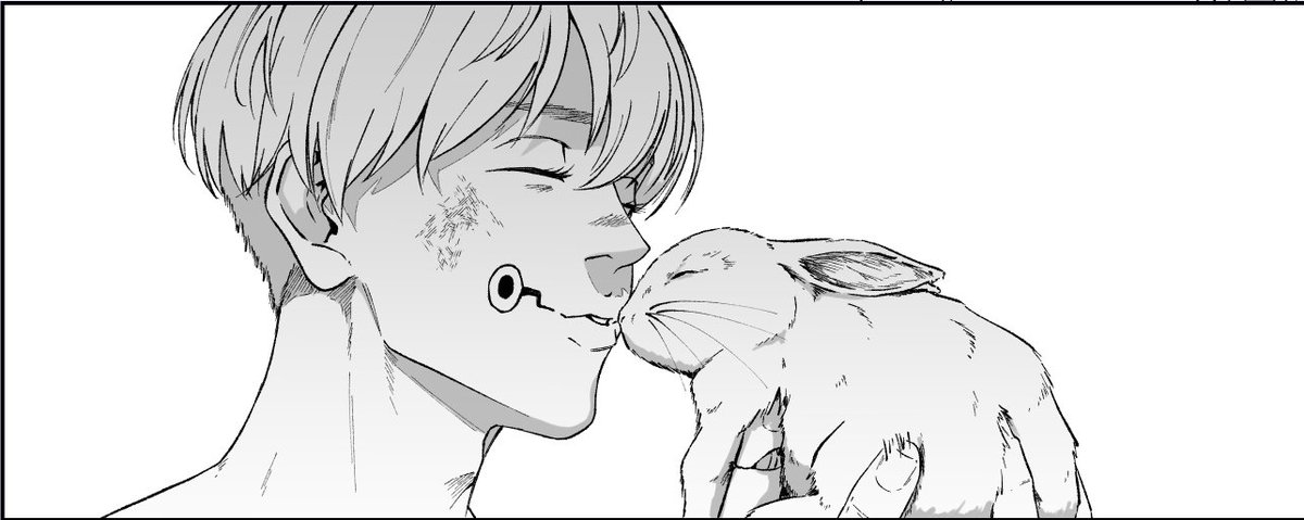 yuuta is in fact jealous of the rabbit