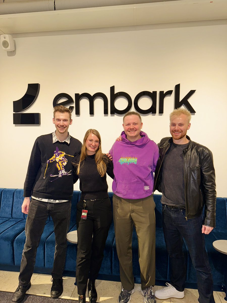 IT WAS AMAZING MEETING THE EMBARK TEAM, CAN’T WAIT FOR #TGM25
 <a href="/rob66811796/">drrob_embark</a> <a href="/caroline_cora/">Caroline</a> <a href="/Schnobben/">Oscar Lundberg</a> <a href="/reachthefinals/">THE FINALS</a> <a href="/EmbarkStudios/">Embark Studios</a>