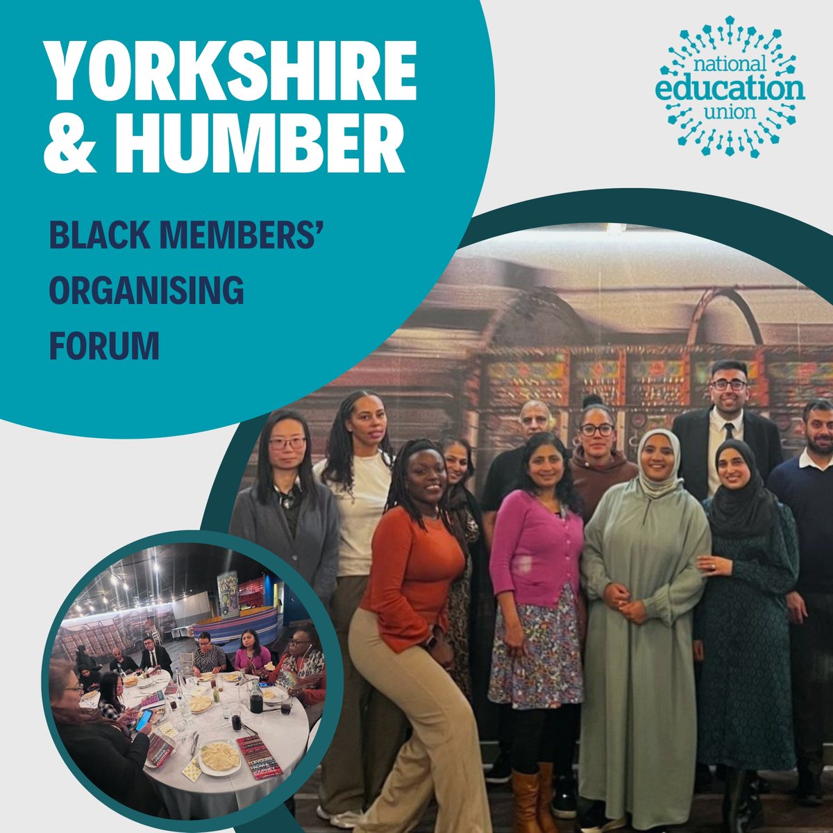 NEUYorksHumber's tweet photo. Our Y&amp;H Black Members Organising Forum met this week. We discussed organising, and had strong discussions on pay, and the Support Staff Special Conference. We are proud to be building together. For more information, please contact Yorkshire&amp;Humber@neu.org.uk #BMOF #BlackEducators https://t.co/duh9DV7mob