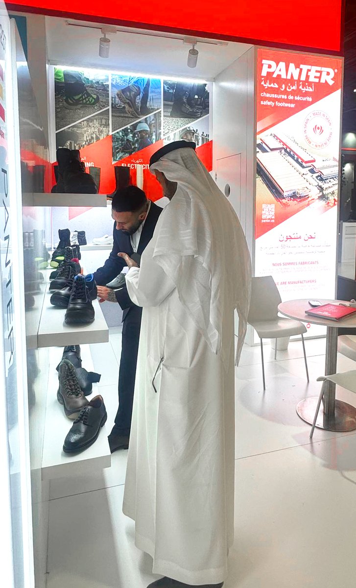 🌍 Segunda jornada en Big 5 Global

Gran interés por nuestras soluciones de calzado seguro y saludable para mejorar el bienestar laboral. ¡Gracias a todos los que ya habéis visitado nuestro stand!

Si aún no has pasado, ¡aún estás a tiempo!

📍 Hall 5 · Stand 5C237