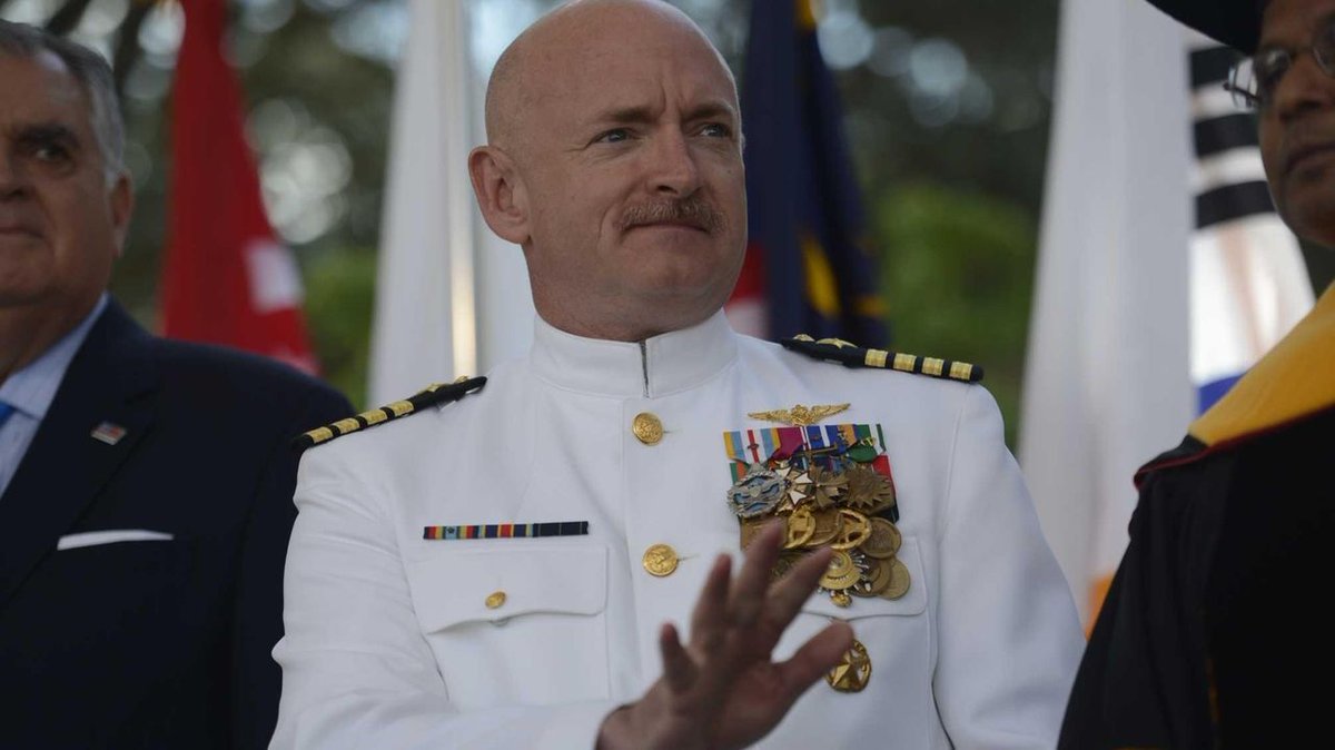 In this corner we have <a href="/SenMarkKelly/">Senator Mark Kelly</a> in dress white with medals displayed. And in this corner we have <a href="/PeteHegseth/">Pete Hegseth</a> in dress white with medals displayed.

Any questions?